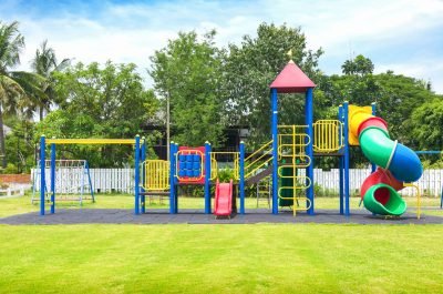 lifeguard-hut-playground-against-trees-park